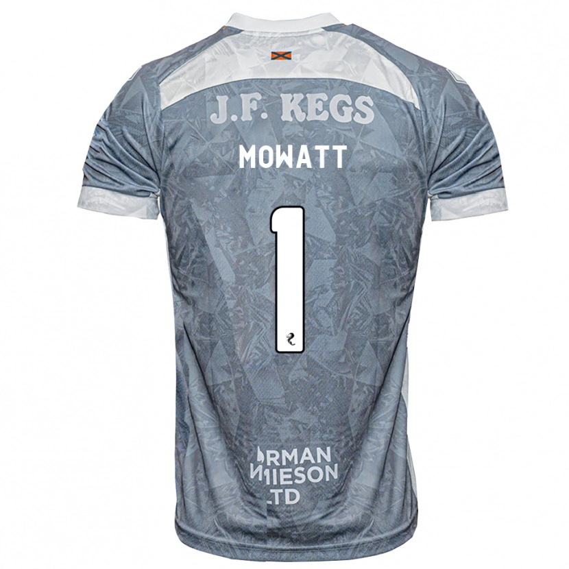 Danxen Niño Camiseta Beth Mowatt #1 Gris Pizarra Claro 2ª Equipación 2026/27 La Camisa México