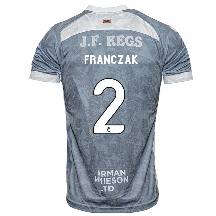 Danxen Niño Camiseta Emil Franczak #2 Gris Pizarra Claro 2ª Equipación 2026/27 La Camisa México