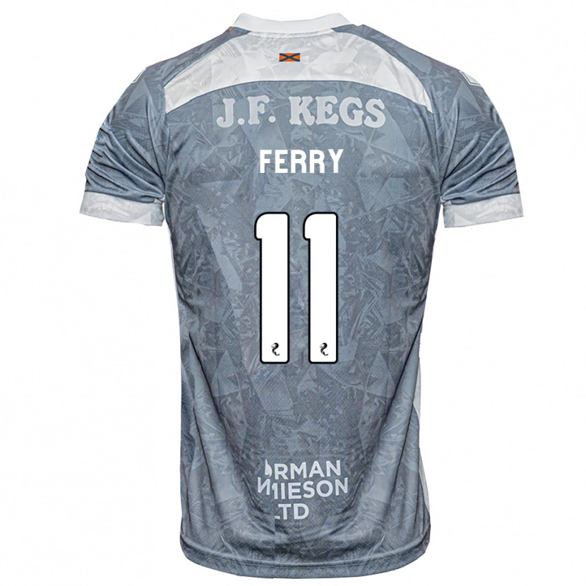 Danxen Niño Camiseta Will Ferry #11 Gris Pizarra Claro 2ª Equipación 2026/27 La Camisa México