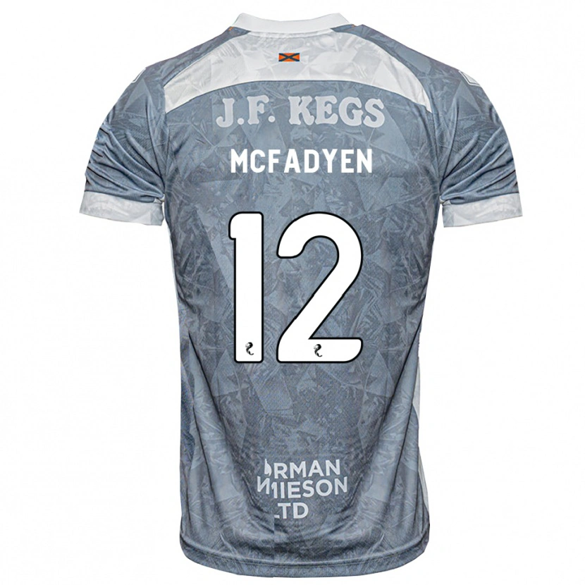 Danxen Niño Camiseta Stacey Mcfadyen #12 Gris Pizarra Claro 2ª Equipación 2026/27 La Camisa México