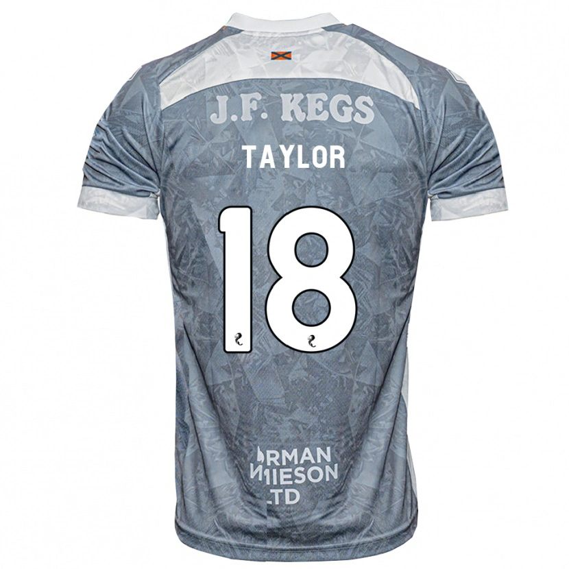 Danxen Niño Camiseta Amy Taylor #18 Gris Pizarra Claro 2ª Equipación 2026/27 La Camisa México