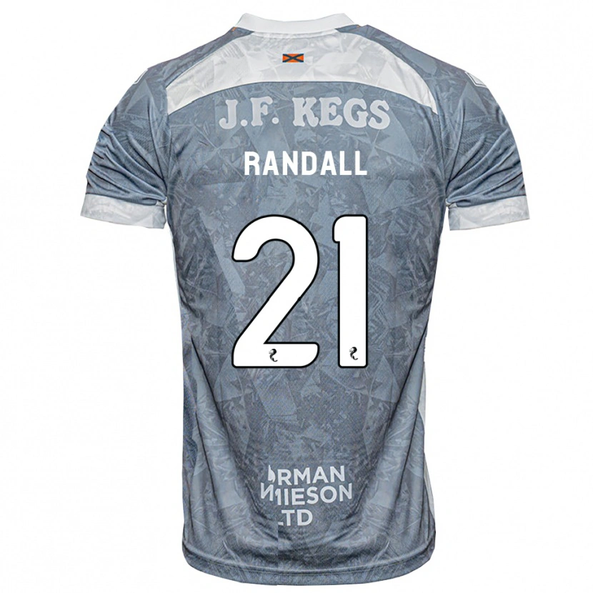 Danxen Niño Camiseta Jesse Randall #21 Gris Pizarra Claro 2ª Equipación 2026/27 La Camisa México