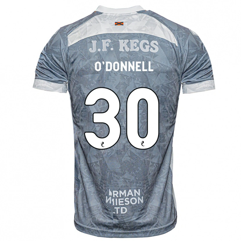 Danxen Niño Camiseta Lewis O'donnell #30 Gris Pizarra Claro 2ª Equipación 2026/27 La Camisa México