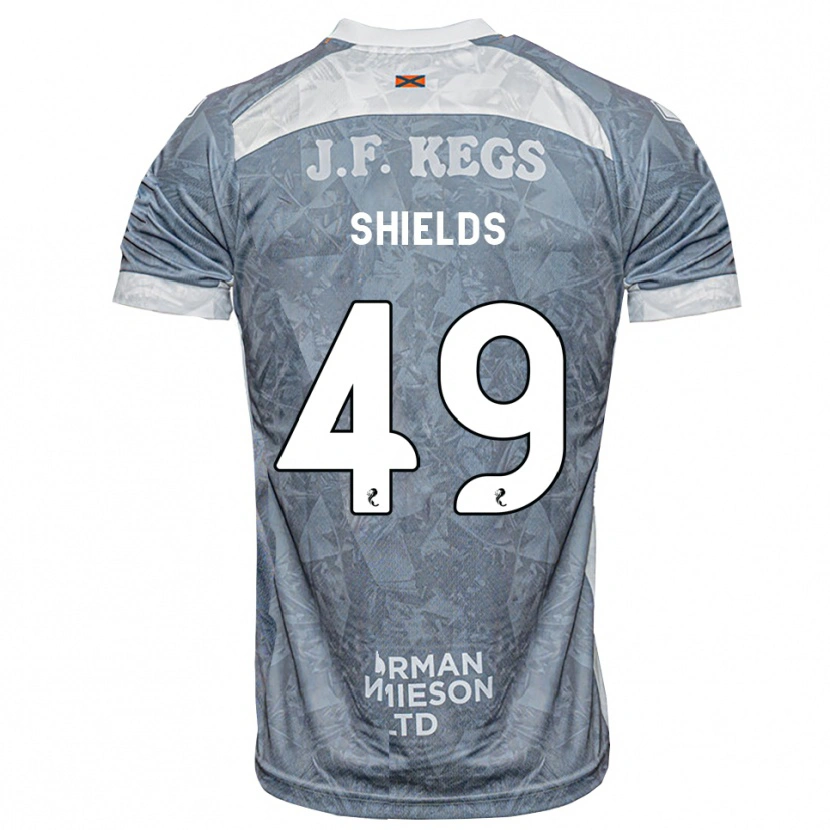 Danxen Niño Camiseta Conal Shields #49 Gris Pizarra Claro 2ª Equipación 2026/27 La Camisa México