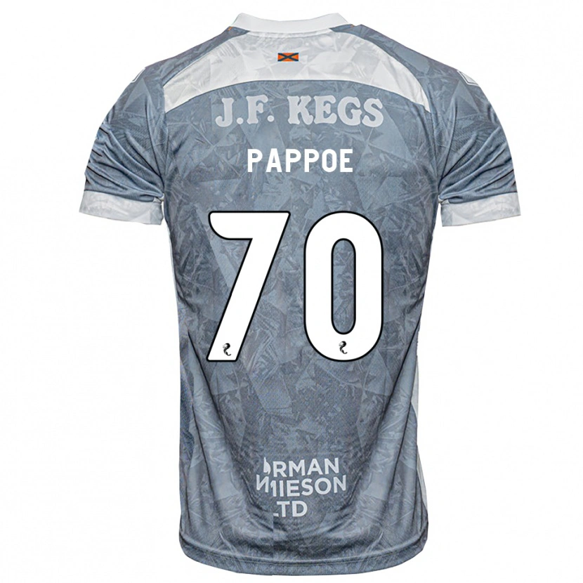 Danxen Niño Camiseta Isaac Pappoe #70 Gris Pizarra Claro 2ª Equipación 2026/27 La Camisa México