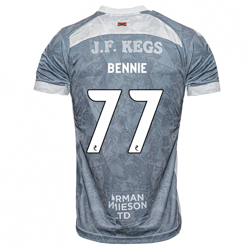 Danxen Niño Camiseta Daniel Bennie #77 Gris Pizarra Claro 2ª Equipación 2026/27 La Camisa México