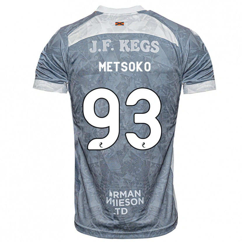 Danxen Niño Camiseta Idjessi Metsoko #93 Gris Pizarra Claro 2ª Equipación 2026/27 La Camisa México