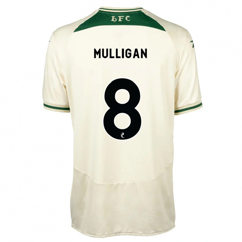 Danxen Niño Camiseta Josh Mulligan #8 Blanco Verde Bosque 2ª Equipación 2026/27 La Camisa México