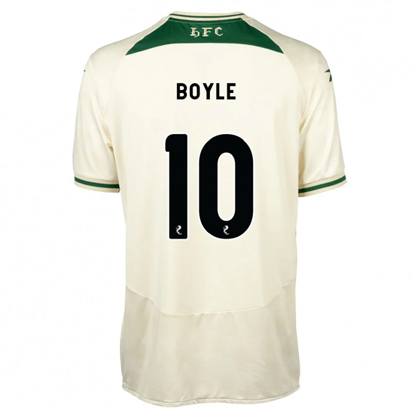 Danxen Niño Camiseta Martin Boyle #10 Blanco Verde Bosque 2ª Equipación 2026/27 La Camisa México