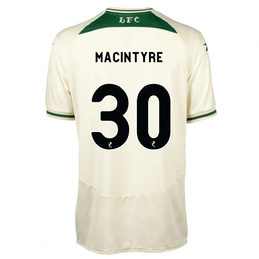Danxen Niño Camiseta Jacob Macintyre #30 Blanco Verde Bosque 2ª Equipación 2026/27 La Camisa México