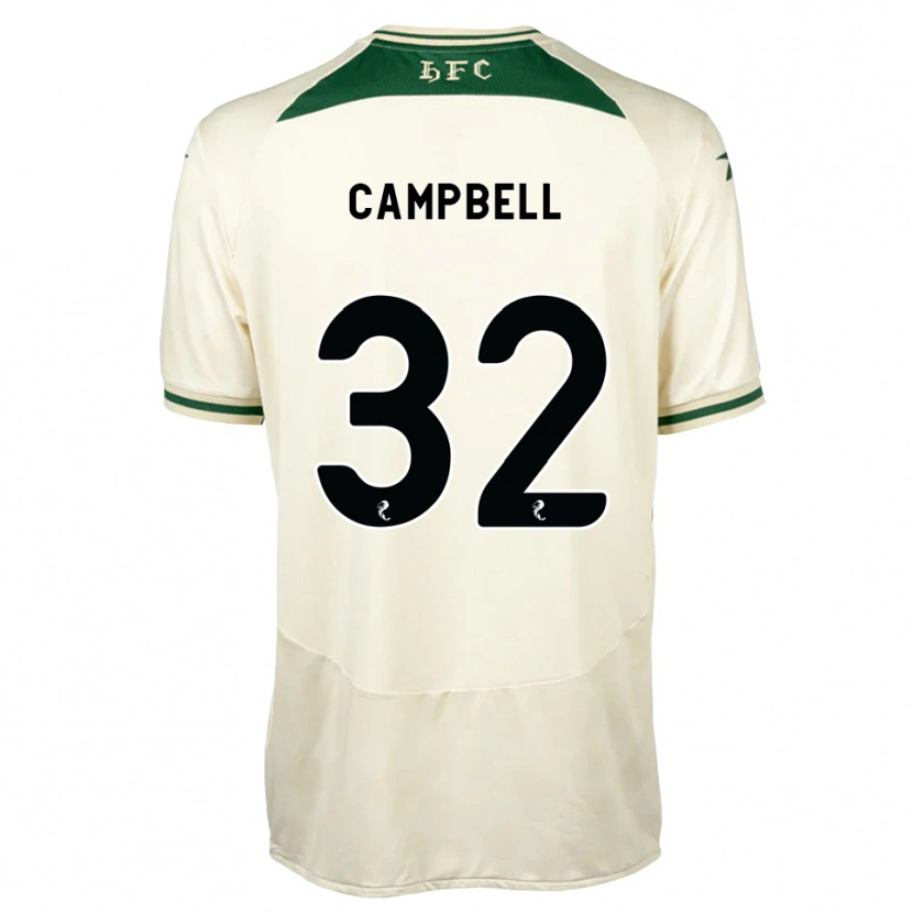 Danxen Niño Camiseta Josh Campbell #32 Blanco Verde Bosque 2ª Equipación 2026/27 La Camisa México