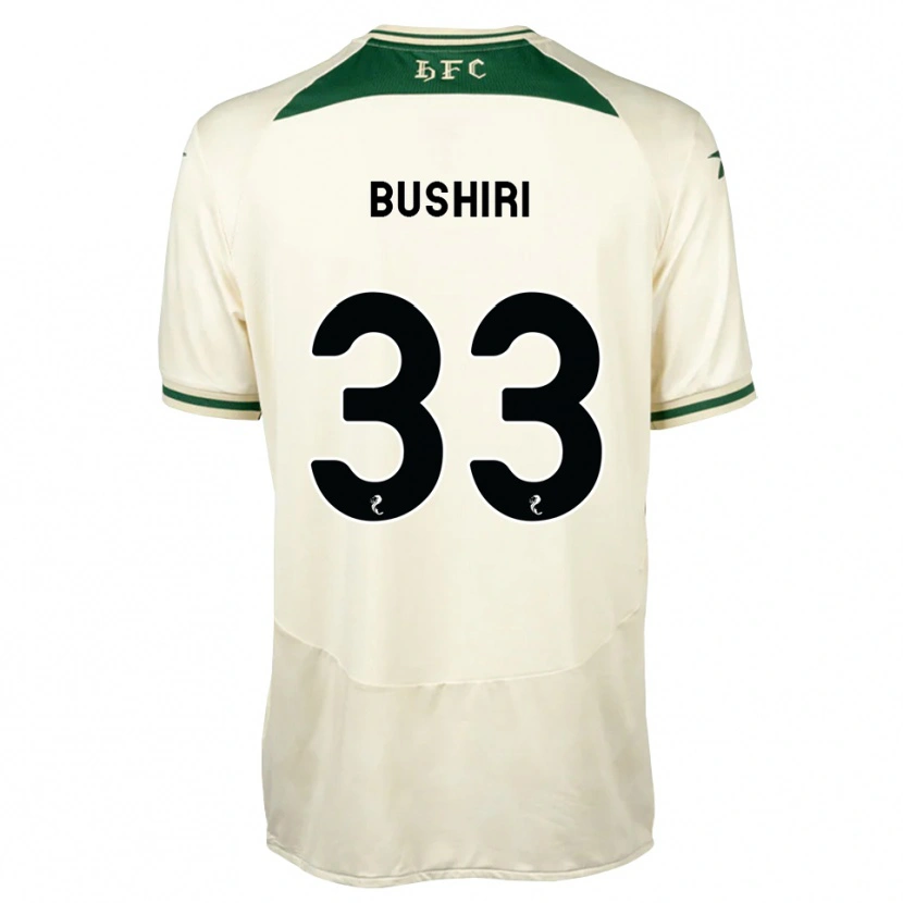 Danxen Niño Camiseta Rocky Bushiri #33 Blanco Verde Bosque 2ª Equipación 2026/27 La Camisa México