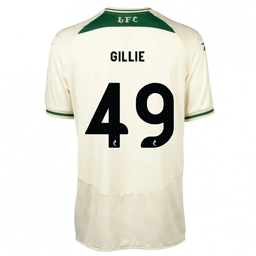 Danxen Niño Camiseta Lewis Gillie #49 Blanco Verde Bosque 2ª Equipación 2026/27 La Camisa México