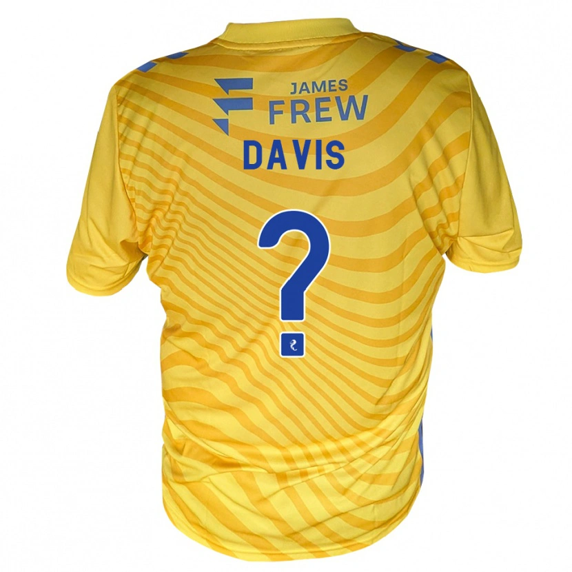 Danxen Niño Camiseta Aaron Davis #0 Azul Real Amarillo 2ª Equipación 2026/27 La Camisa México