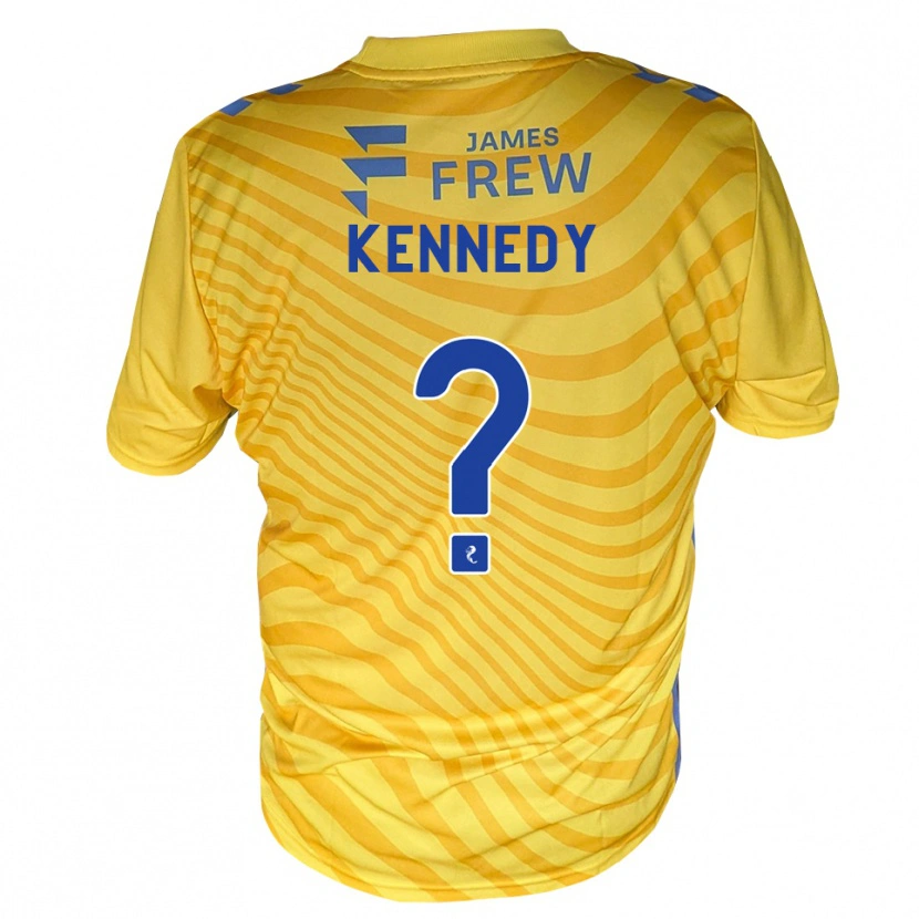 Danxen Niño Camiseta Shaun Kennedy #0 Azul Real Amarillo 2ª Equipación 2026/27 La Camisa México