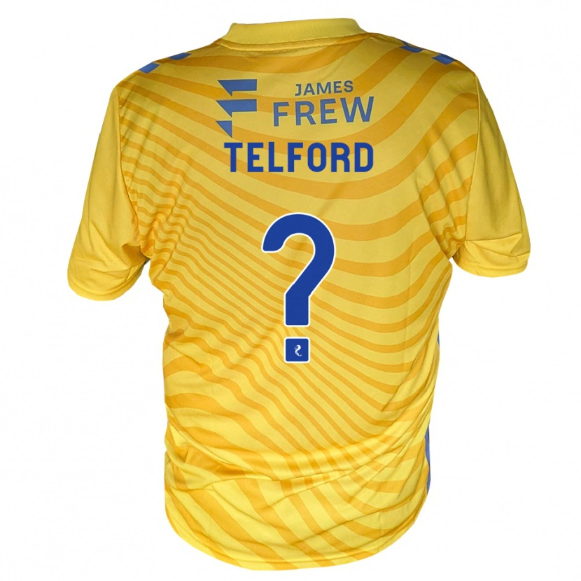 Danxen Niño Camiseta Nicole Telford #0 Azul Real Amarillo 2ª Equipación 2026/27 La Camisa México