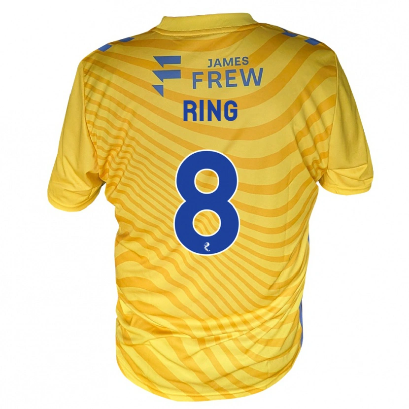 Danxen Niño Camiseta Erik Ring #8 Azul Real Amarillo 2ª Equipación 2026/27 La Camisa México