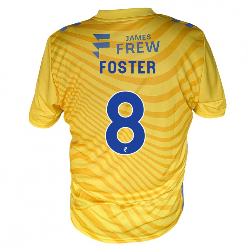 Danxen Niño Camiseta Logan Foster #8 Azul Real Amarillo 2ª Equipación 2026/27 La Camisa México