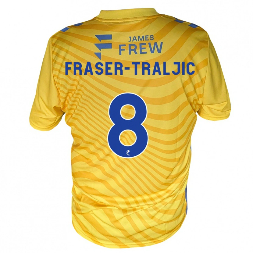 Danxen Niño Camiseta Kali Fraser-Traljic #8 Azul Real Amarillo 2ª Equipación 2026/27 La Camisa México