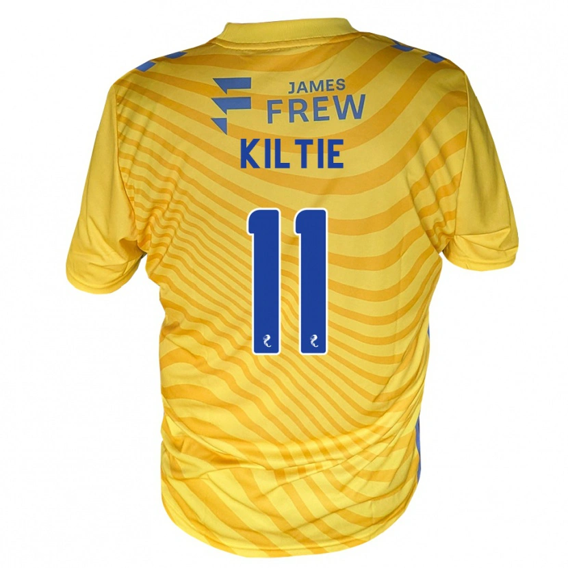 Danxen Niño Camiseta Greg Kiltie #11 Azul Real Amarillo 2ª Equipación 2026/27 La Camisa México