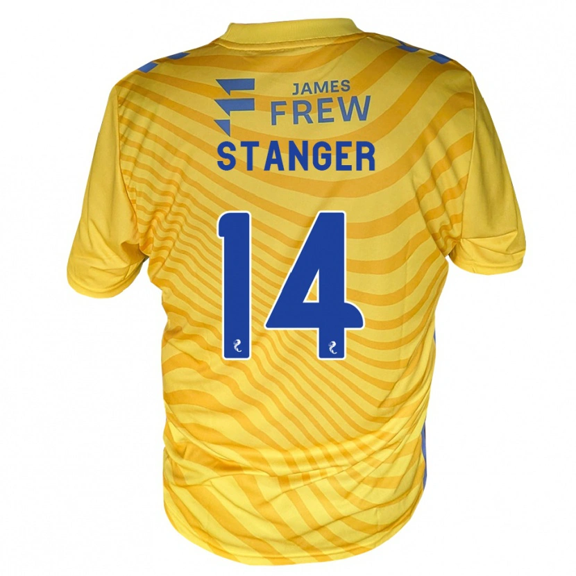 Danxen Niño Camiseta George Stanger #14 Azul Real Amarillo 2ª Equipación 2026/27 La Camisa México