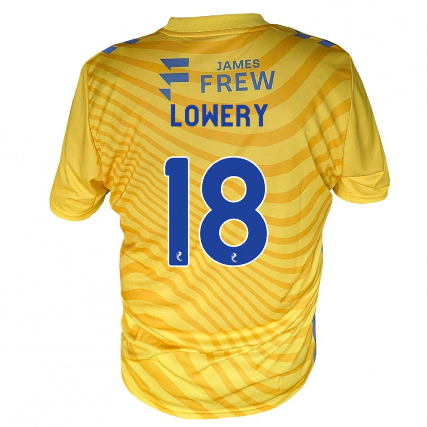 Danxen Niño Camiseta Tom Lowery #18 Azul Real Amarillo 2ª Equipación 2026/27 La Camisa México