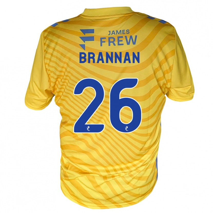 Danxen Niño Camiseta Ben Brannan #26 Azul Real Amarillo 2ª Equipación 2026/27 La Camisa México