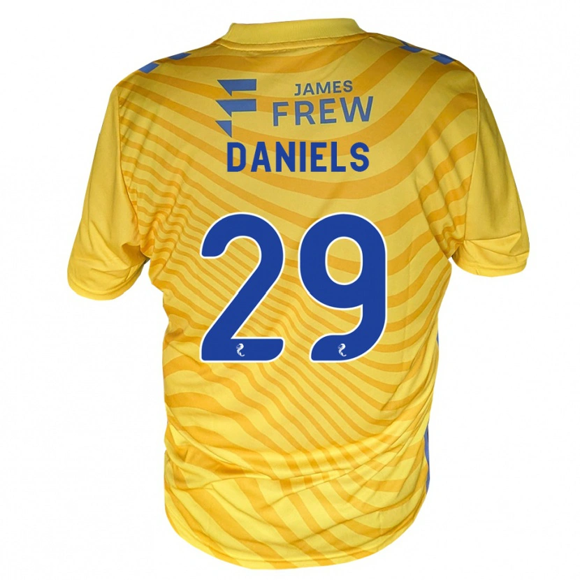 Danxen Niño Camiseta Djenairo Daniels #29 Azul Real Amarillo 2ª Equipación 2026/27 La Camisa México