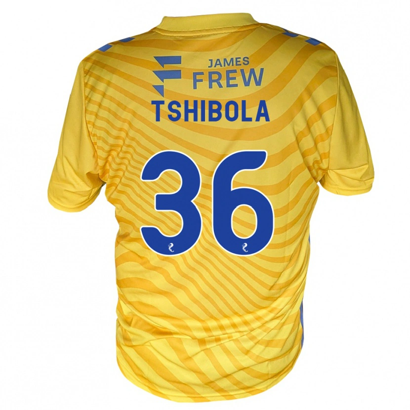 Danxen Niño Camiseta Aaron Tshibola #36 Azul Real Amarillo 2ª Equipación 2026/27 La Camisa México