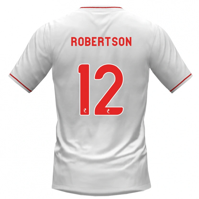 Danxen Niño Camiseta Mitchell Robertson #12 Blanco Rojo 2ª Equipación 2026/27 La Camisa México