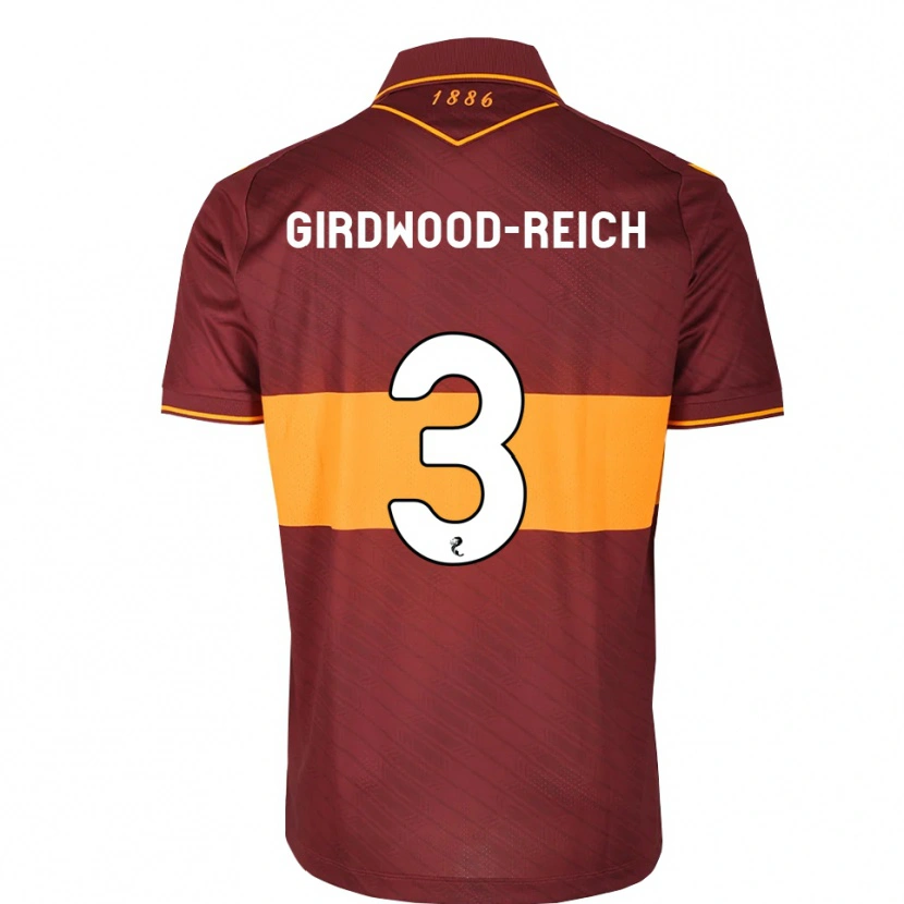 Danxen Niño Camiseta Jake Girdwood-Reich #3 Naranja Granate 2ª Equipación 2026/27 La Camisa México