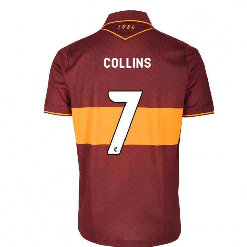Danxen Niño Camiseta Bailley Collins #7 Naranja Granate 2ª Equipación 2026/27 La Camisa México