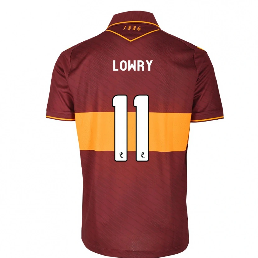 Danxen Niño Camiseta Alex Lowry #11 Naranja Granate 2ª Equipación 2026/27 La Camisa México