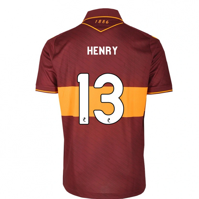Danxen Niño Camiseta Joshua Henry #13 Naranja Granate 2ª Equipación 2026/27 La Camisa México