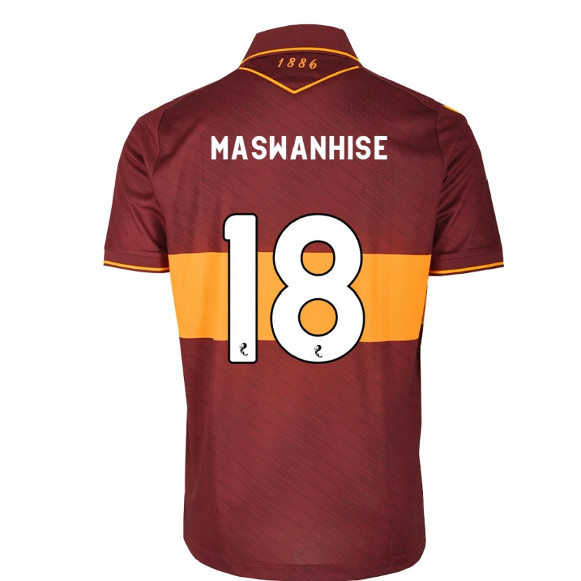 Danxen Niño Camiseta Tawanda Maswanhise #18 Naranja Granate 2ª Equipación 2026/27 La Camisa México
