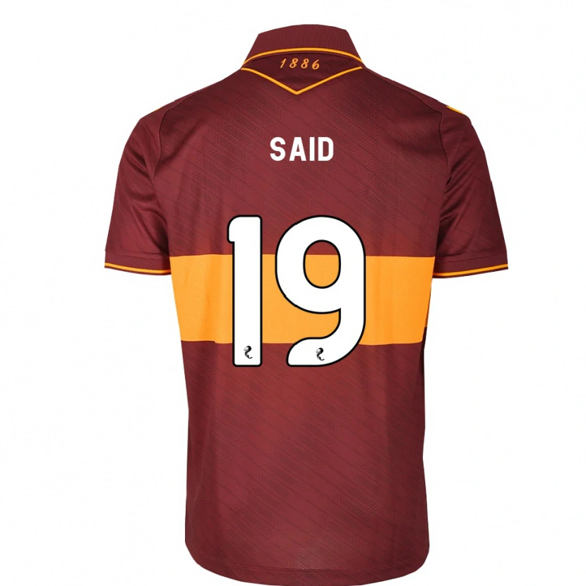 Danxen Niño Camiseta Ibrahim Said #19 Naranja Granate 2ª Equipación 2026/27 La Camisa México