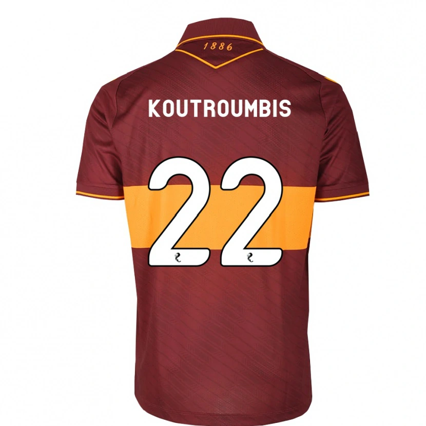 Danxen Niño Camiseta John Koutroumbis #22 Naranja Granate 2ª Equipación 2026/27 La Camisa México