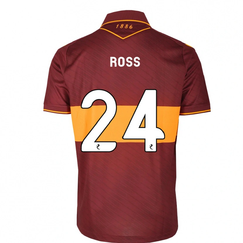 Danxen Niño Camiseta Luca Ross #24 Naranja Granate 2ª Equipación 2026/27 La Camisa México