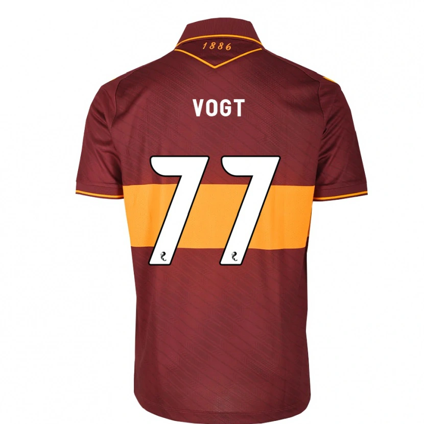 Danxen Niño Camiseta Willy Vogt #77 Naranja Granate 2ª Equipación 2026/27 La Camisa México
