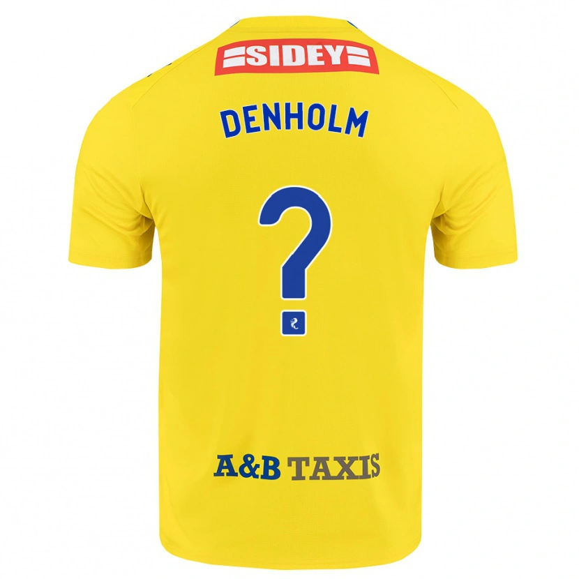 Danxen Niño Camiseta Ben Denholm #0 Amarillo Azul Negro 2ª Equipación 2026/27 La Camisa México