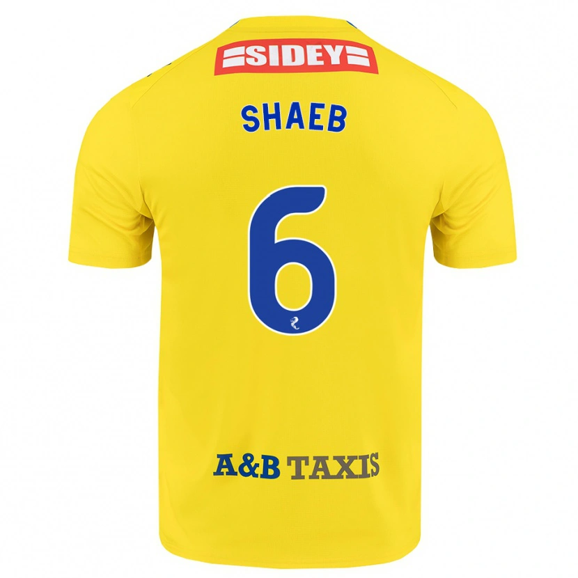 Danxen Niño Camiseta Adam Shaeb #6 Amarillo Azul Negro 2ª Equipación 2026/27 La Camisa México