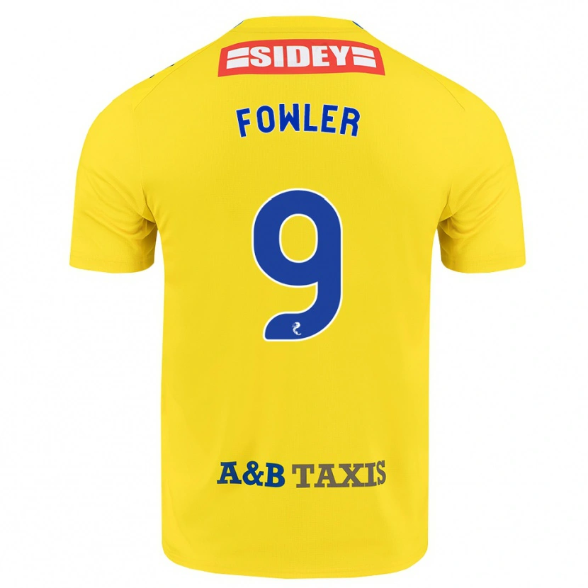 Danxen Niño Camiseta Josh Fowler #9 Amarillo Azul Negro 2ª Equipación 2026/27 La Camisa México
