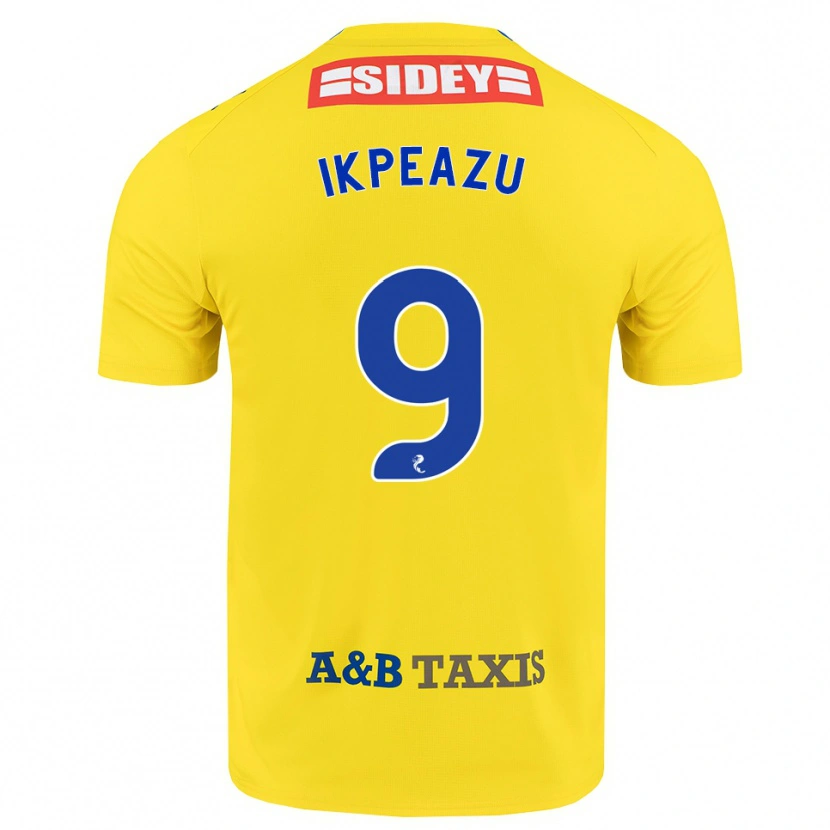 Danxen Niño Camiseta Uche Ikpeazu #9 Amarillo Azul Negro 2ª Equipación 2026/27 La Camisa México