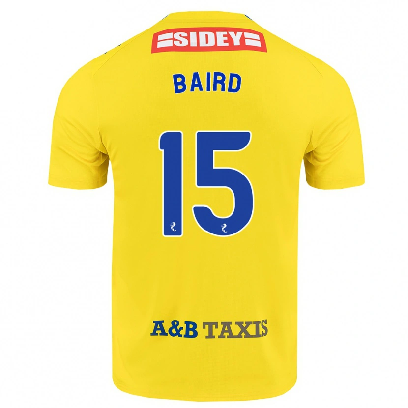 Danxen Niño Camiseta Jack Baird #15 Amarillo Azul Negro 2ª Equipación 2026/27 La Camisa México