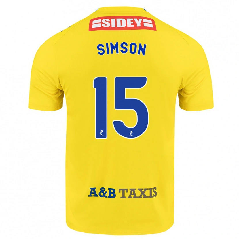 Danxen Niño Camiseta Steffi Simson #15 Amarillo Azul Negro 2ª Equipación 2026/27 La Camisa México