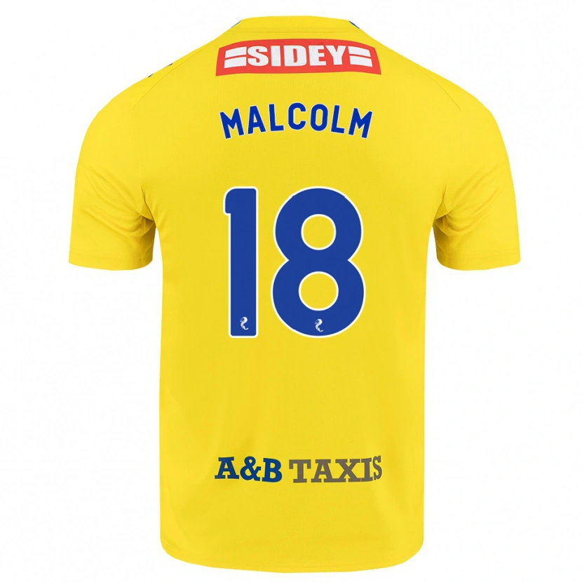 Danxen Niño Camiseta Jodie Malcolm #18 Amarillo Azul Negro 2ª Equipación 2026/27 La Camisa México