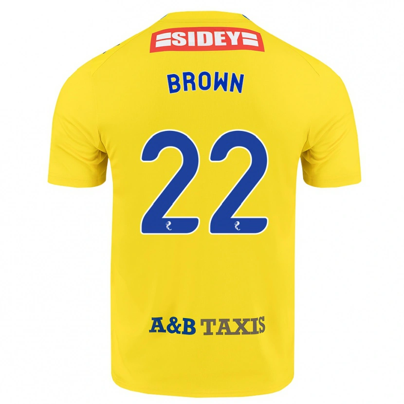 Danxen Niño Camiseta Cameron Brown #22 Amarillo Azul Negro 2ª Equipación 2026/27 La Camisa México