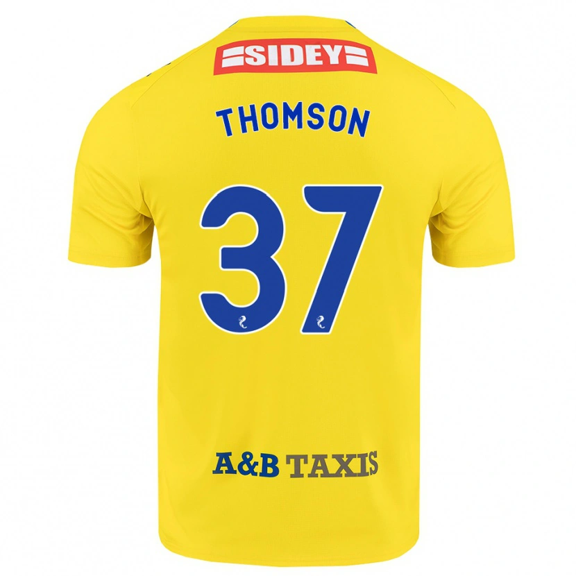 Danxen Niño Camiseta Kyle Thomson #37 Amarillo Azul Negro 2ª Equipación 2026/27 La Camisa México