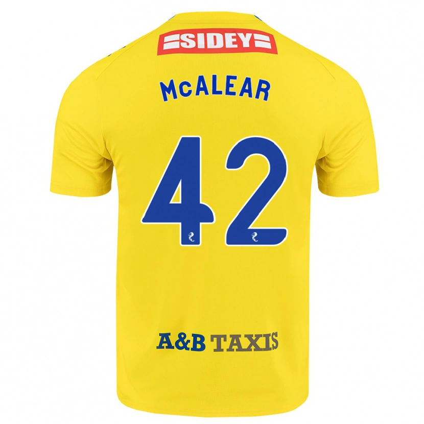 Danxen Niño Camiseta Reece Mcalear #42 Amarillo Azul Negro 2ª Equipación 2026/27 La Camisa México