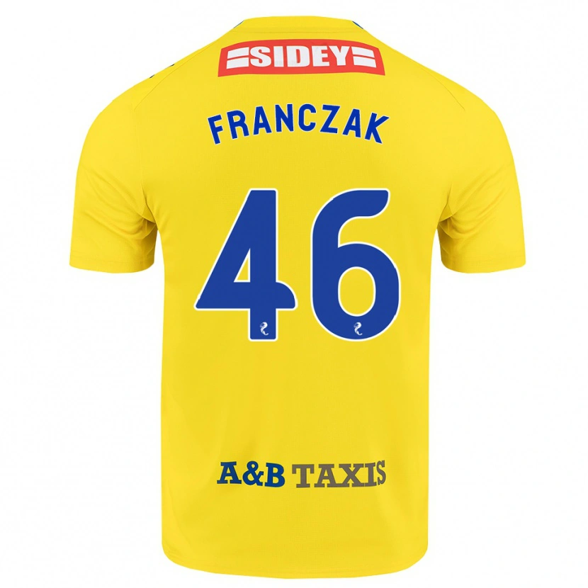 Danxen Niño Camiseta Franciszek Franczak #46 Amarillo Azul Negro 2ª Equipación 2026/27 La Camisa México